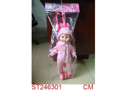 DOLL WITH STROLLER - ST246301