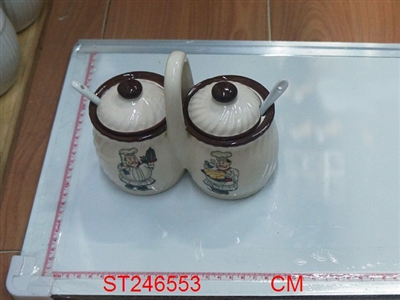 陶瓷调味罐（双连罐） - ST246553