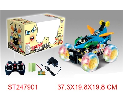 R/C STUNT ROLLING CAR WITH LIGHT & MUSIC - ST247901