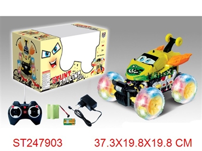 R/C STUNT ROLLING CAR WITH LIGHT & MUSIC - ST247903