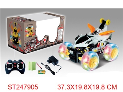 R/C STUNT ROLLING CAR WITH LIGHT & MUSIC - ST247905