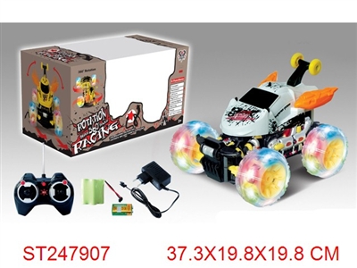 R/C STUNT ROLLING CAR WITH LIGHT & MUSIC - ST247907