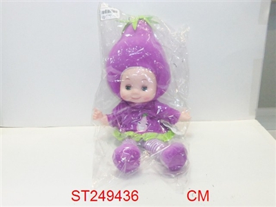 声控茄子水果娃娃 紫色 - ST249436