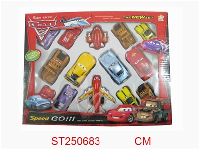 PULL BACK CAR（16PCS) - ST250683