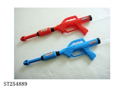 环保饮料瓶水枪 蓝/红（任何饮料瓶都可用）或配长管可直接在水里玩 - ST254889