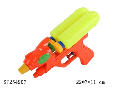 实色双瓶双喷头水枪 黄蓝橙3色混装 - ST254907