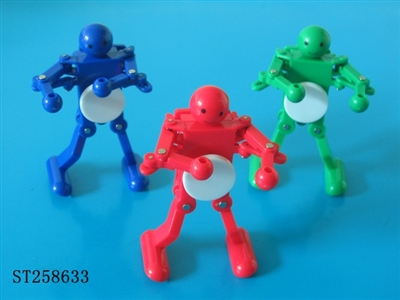 三款上链跳舞机器人  红款 蓝款 绿款（ ABS料） - ST258633