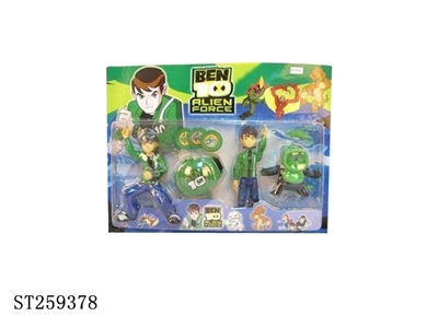 第3代BEN10带IC带灯+4寸怪兽+发射器+横卡7款 - ST259378