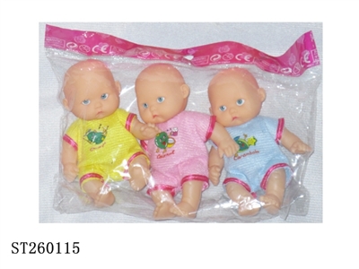 5寸男娃娃3只一袋 - ST260115