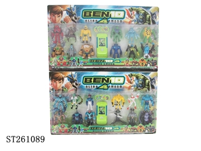 3吋BEN10公仔12只+手机发射器（2款） - ST261089