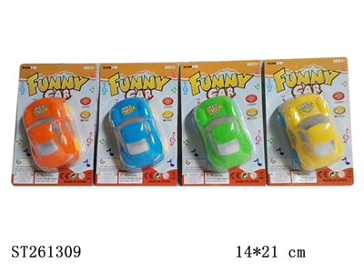 Friction car with light and music - ST261309