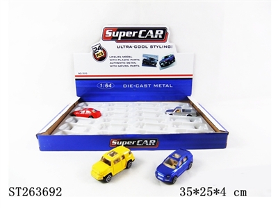 1:64 SLIDING METAL CAR - ST263692