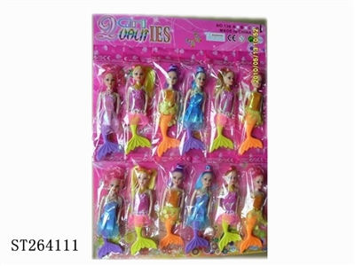 7 INCH SOLID BODY MERMAID (12 PCS) - ST264111