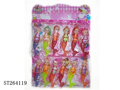 3.5 INCH SOLID BODY MERMAID WITH HARD TAIL (12 PCS) - ST264119