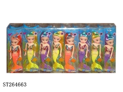 7 INCH SPRAY COLOR MERMAID (16 PCS) - ST264663