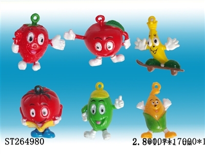 FRUIT KEY RING (6 KINDS) - ST264980