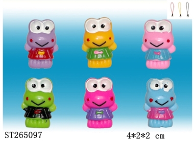 FROG WITH PHONE ROPE (MIXED 6 COLORS) - ST265097