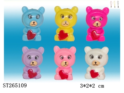 BEAR WITH PHONE ROPE (MIXED 6 COLORS) - ST265109