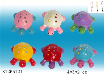 TURTLE WITH PHONE ROPE (MIXED 6 COLORS) - ST265121