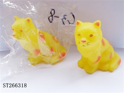 搪胶静坐猫带哨 - ST266318