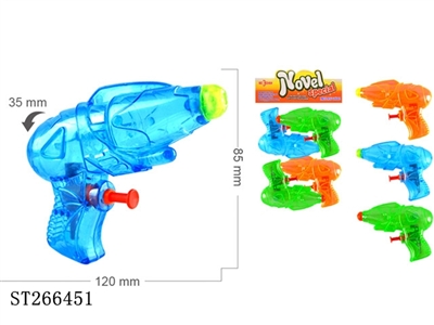 TRANSPARENT SMALL WATER GUN (MIXED 3 KINDS) - ST266451