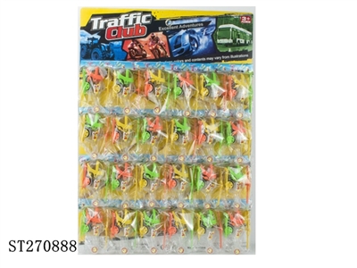 WIND-UP HELICOPTER ( PULL-BACK ) 24PCS - ST270888