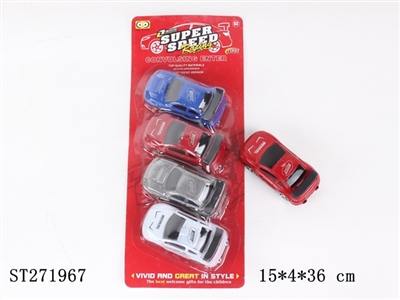 PULL BACK RACING CAR 4C - ST271967