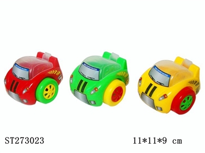 SLIDING MINI INERTIA CAR (MIXED 3 COLORS) (CANDY TOY) - ST273023