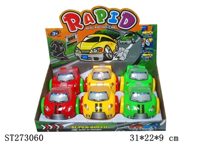 MINI CARTOON CAR (MIXED 3 COLORS) (CANDY TOY) - ST273060