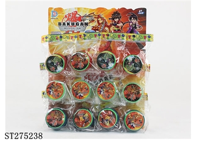 爆丸贴纸YOYO球单灯12pcs - ST275238