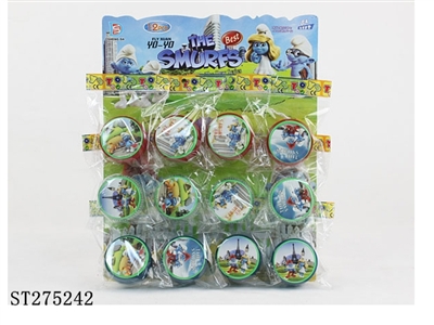 蓝精灵贴纸YOYO球单灯12pcs - ST275242