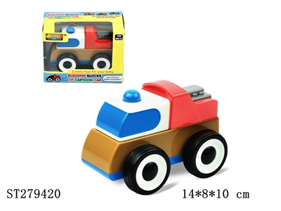 CARTOON BLOCKS SLIDING CAR - ST279420