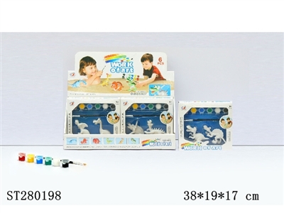 彩绘恐龙（6只一盒）3款混装 - ST280198