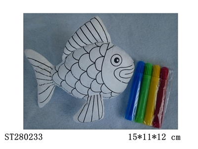 graffiti fish w/colored pens - ST280233