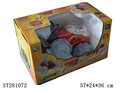 R/C STUNT ROLLING CAR WITH LIGHT & MUSIC (USB RECHARGE) - ST281072