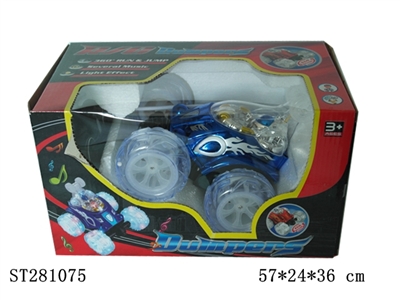R/C STUNT ROLLING CAR WITH LIGHT & MUSIC (USB RECHARGE) - ST281075