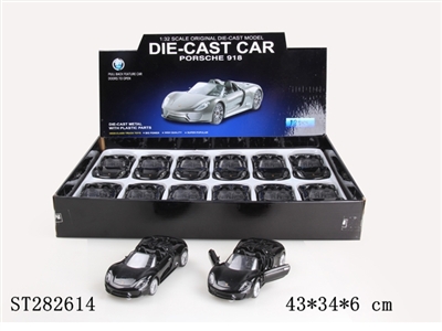 1:32METAL PULL BACK CAR W/LIGHT、MUSIC - ST282614