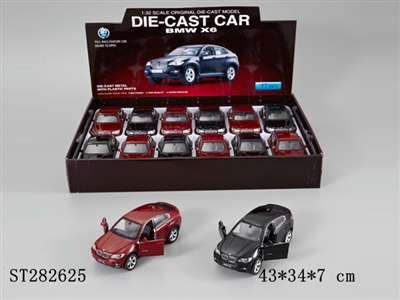 1:32METAL PULL BACK CAR W/LIGHT、MUSIC - ST282625