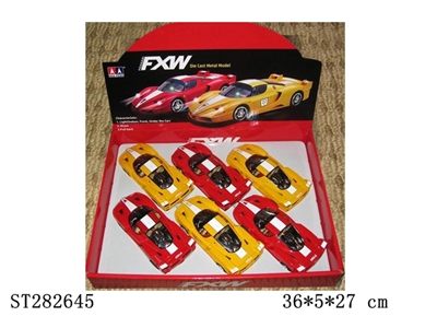 1:30METAL PULL BACK CAR W/LIGHT、MUSIC - ST282645