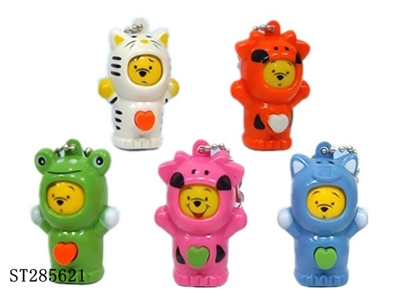 ANIMAL WITH KEYCHAIN (CAN CHANGE FACE IF PRESS THE BUTTON) - ST285621