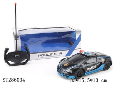 布加迪警车四通遥控警车 不包电 - ST286034
