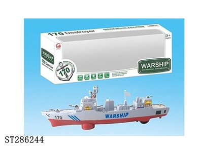 3D MUSIC B/O WARSHIP W/LIGHTS - ST286244