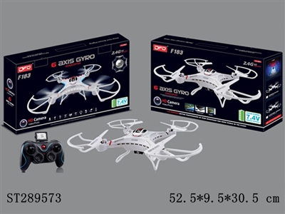2.4G R/C QUADCOPTER WITH 200W PIXELS CAMERA   - ST289573