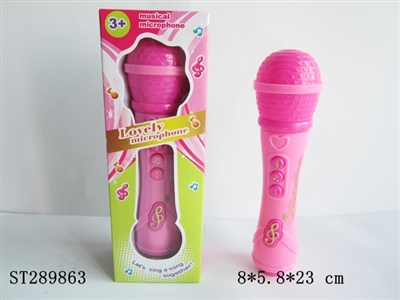 MICROPHONE WITH LIGHT & MUSIC - ST289863