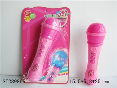 MICROPHONE WITH LIGHT & MUSIC - ST289865