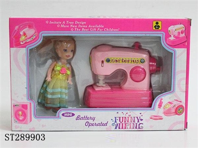 B/O SEWING MACHINE WITH DOLL - ST289903