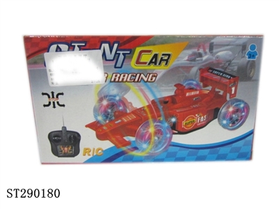 R/C STUNT F1 WITH LIGHT(BATTERY NOT INCLUDED) RED&WHITE - ST290180