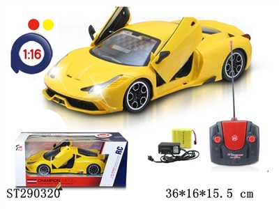 5W 1:16 R/C RACING CAR WITH 1 KEY OPEN DOOR (RECHARGERABLE BATTERY INCLUDED) - ST290320