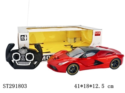 1:12 4W R/C CAR WITH LIGHT (RECHARGERABLE BATTERY INCLUDED) - ST291803