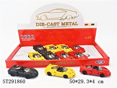 1:32 PULL BACK METAL CAR WITH LIGHT AND MUSIC - ST291860